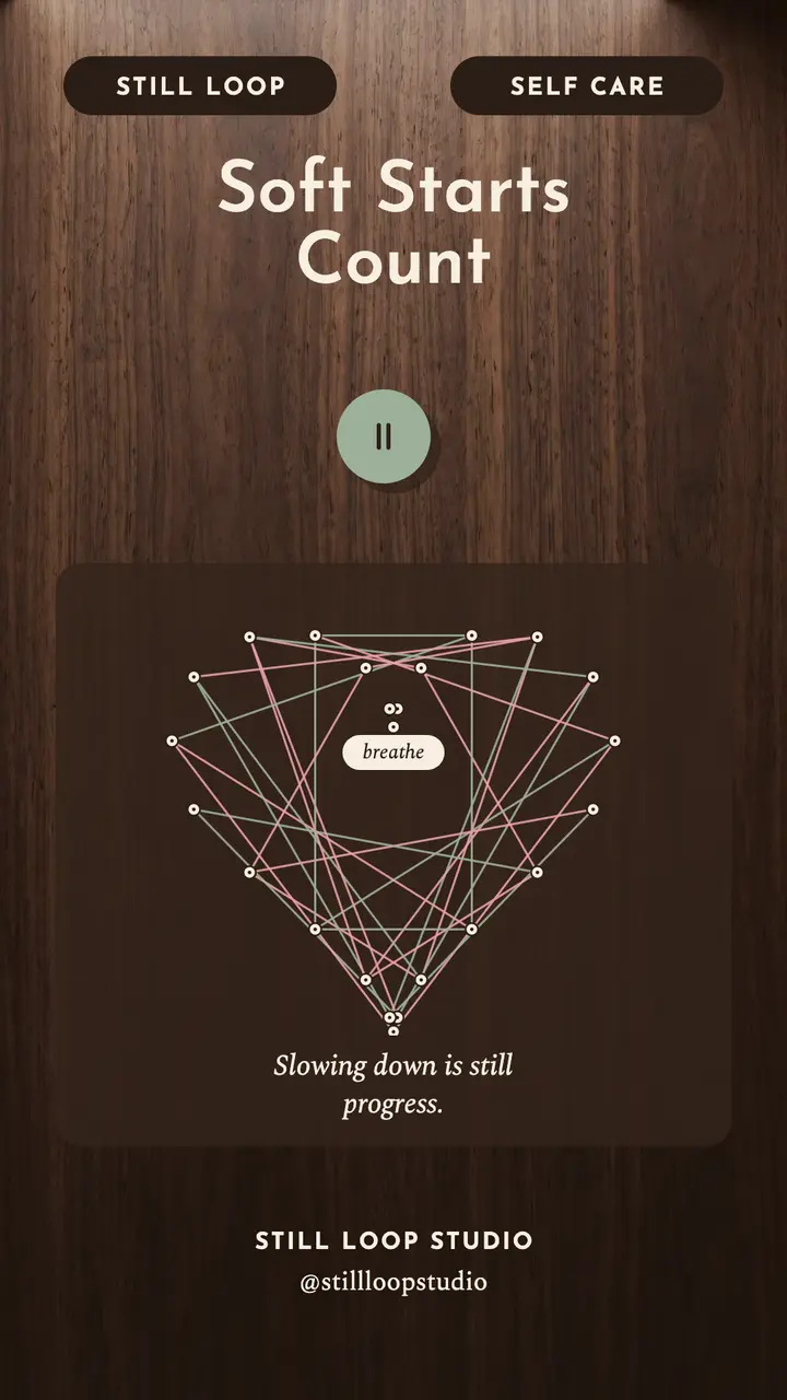 Soft starts thread heart story template