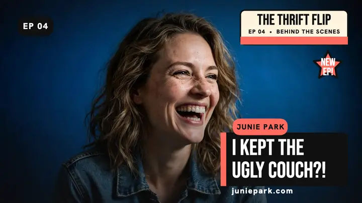 Junie Park thrift flip confessional thumbnail template