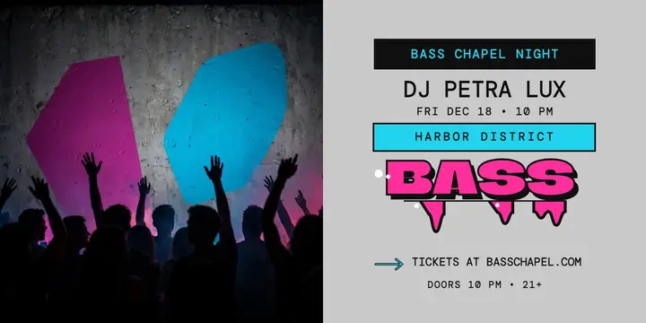 Bass Chapel DJ night graffiti post template