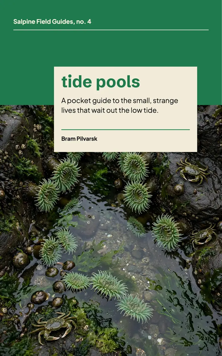 Tide pools pocket field guide ebook cover template
