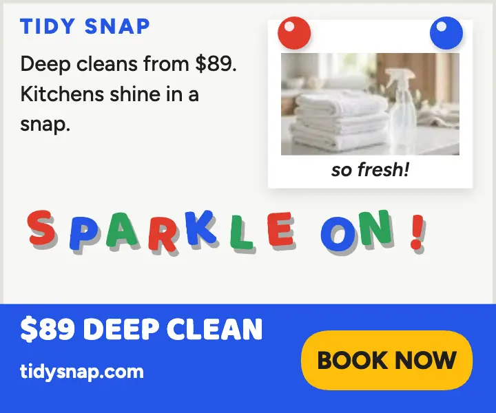 Tidy Snap fridge magnet cleaner ad: cleaner fridge magnet ad template