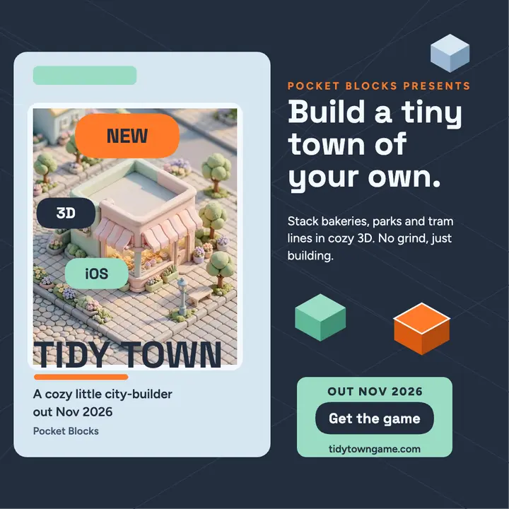Tidy Town iso city builder launch template