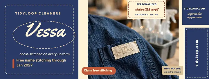 Tidyloop stitched uniforms cover template