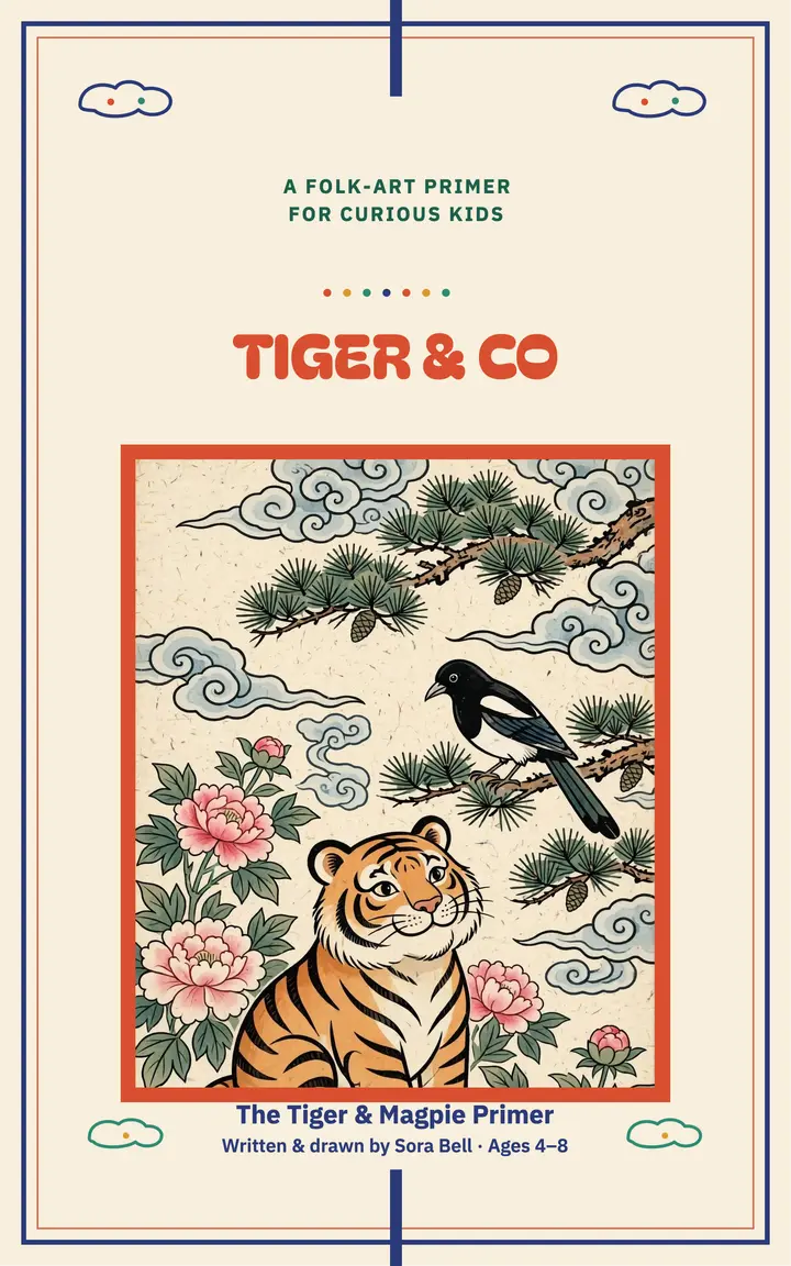 Tiger and magpie folk primer ebook cover template