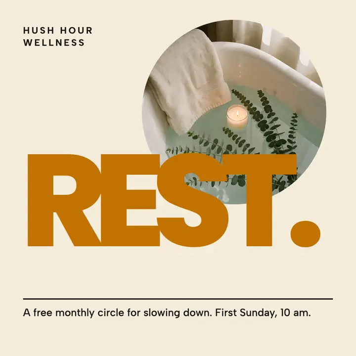 Hush Hour Wellness rest post template