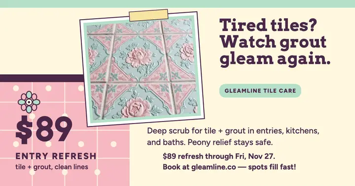 Gleamline shophouse tile refresh promo template