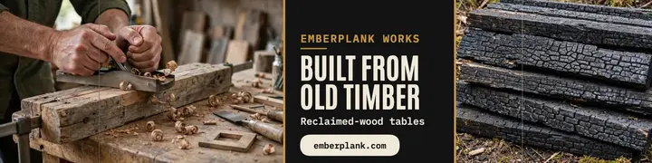 Emberplank Works reclaimed timber banner template