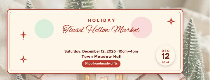 Tinsel Hollow Holiday Market cover template
