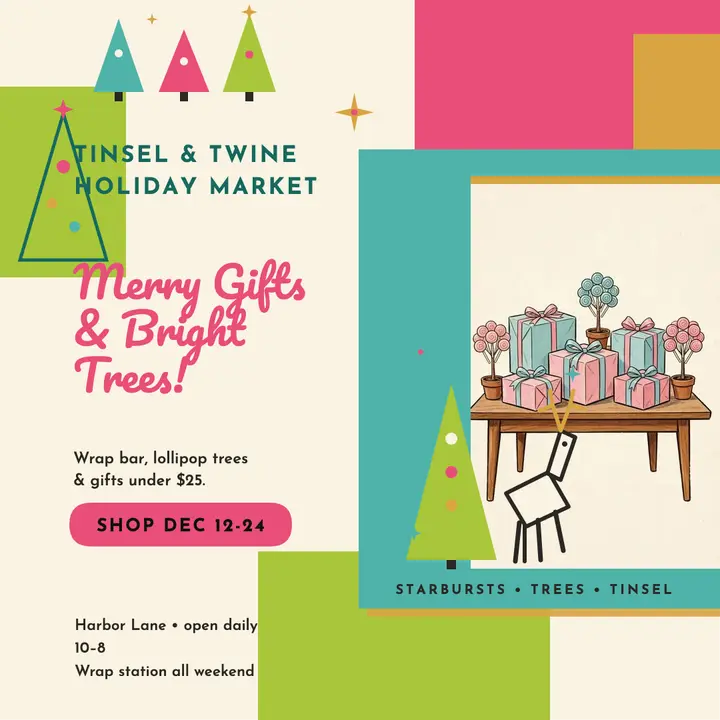 Tinsel and Twine Christmas gift promo template