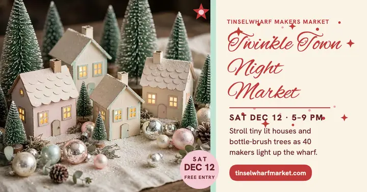 Tinselwharf holiday market night post template