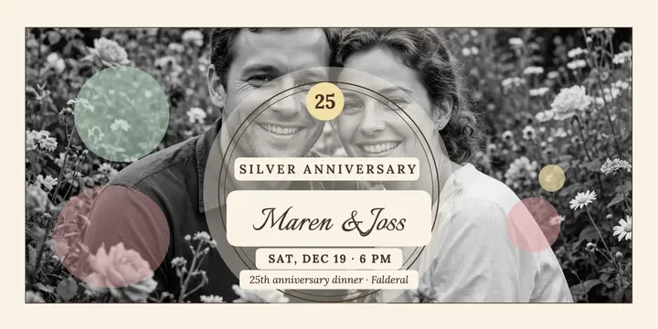 Maren and Joss garden anniversary post template