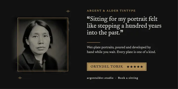 Argent & Alder Tintype customer review post template