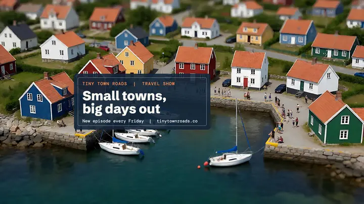 Tiny Town Roads channel banner: travel channel youtube banner template