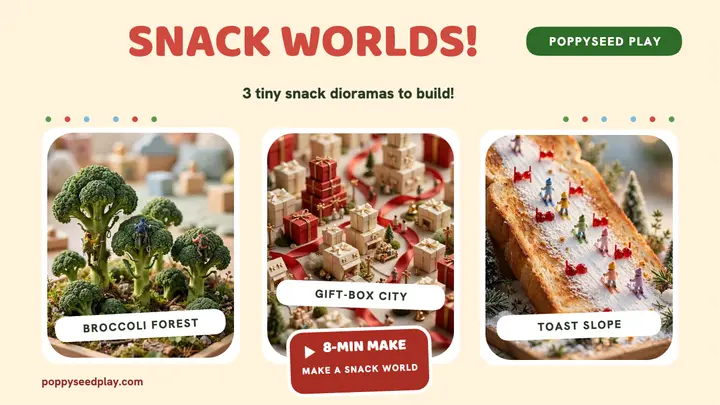 Snack worlds tiny dioramas thumbnail template