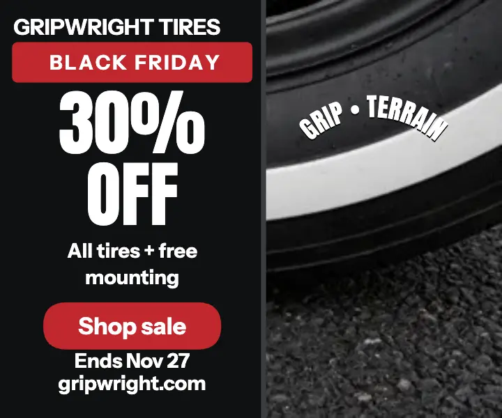 Gripwright Tires Black Friday ad template