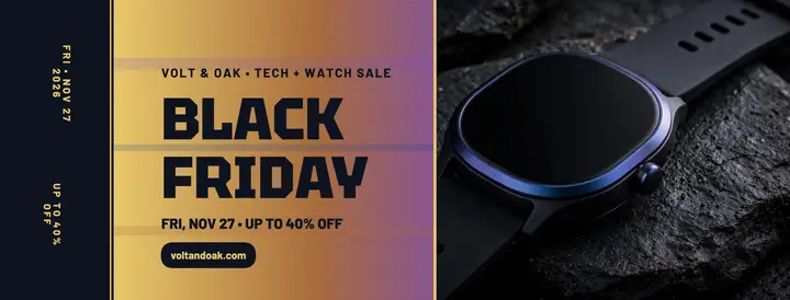 Volt and Oak Black Friday titanium cover template