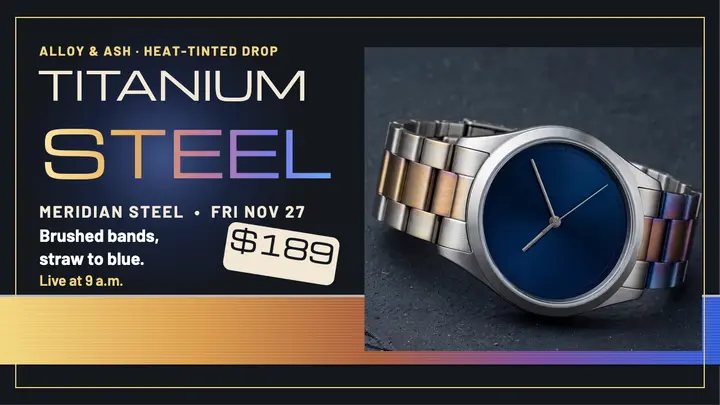 Alloy and Ash Meridian Steel drop thumbnail template