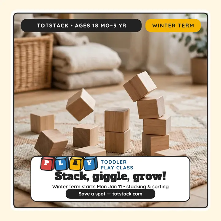Totstack toddler block class post template