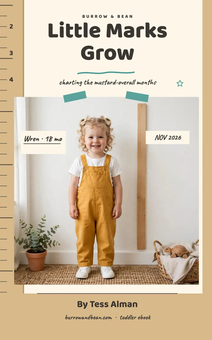 Little Marks Grow toddler cover template