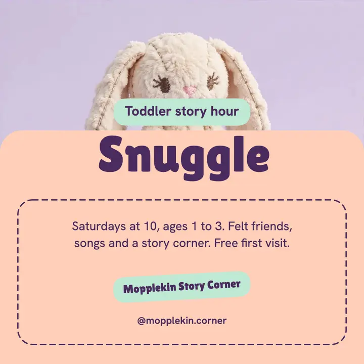 Mopplekin toddler story hour plush post template
