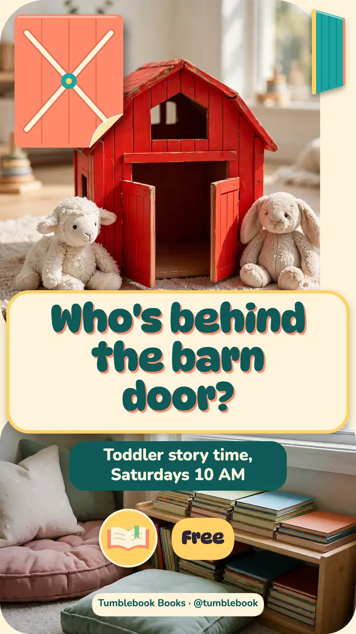 Toddler story time lift-the-flap story: story time story template