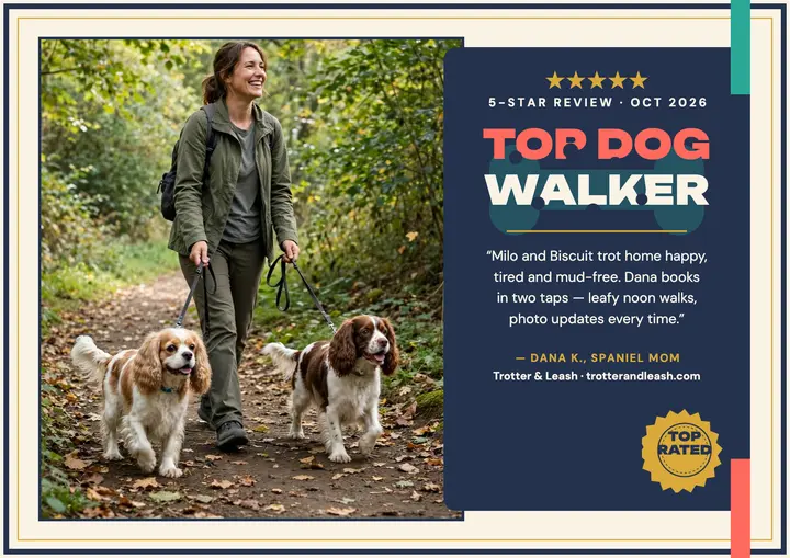 Trotter and Leash top dog walker review template