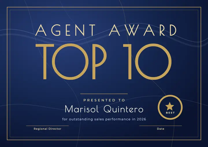 Top 10 agent award certificate template