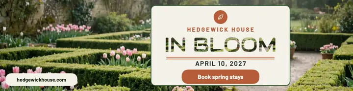 Hedgewick House spring opening billboard template
