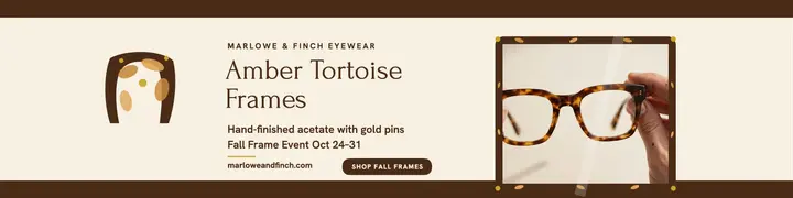 Marlowe and Finch tortoise frames banner template