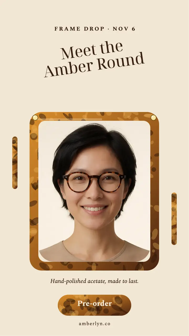 Amberlyn round frames template