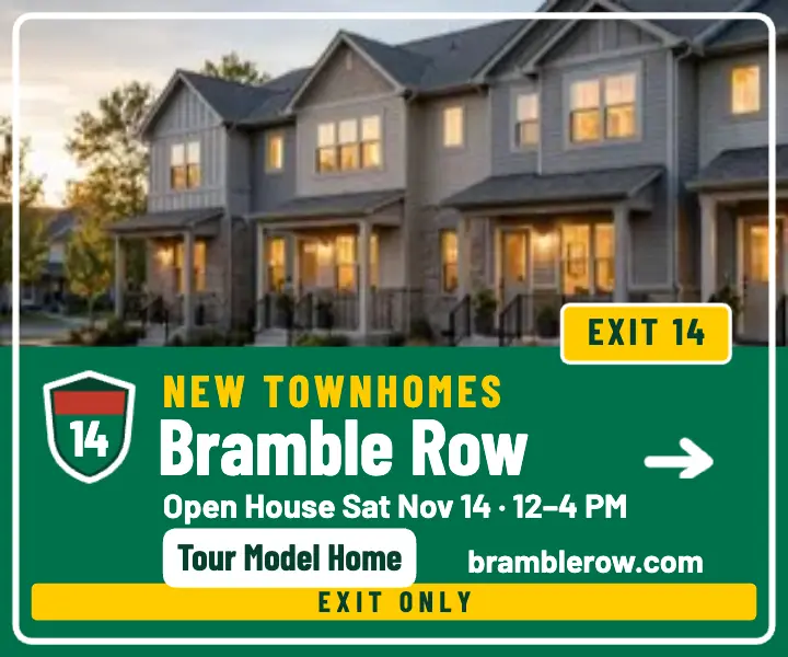 Bramble Row townhome exit ad template