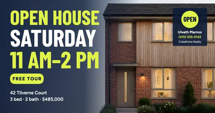 Townhouse open house flush block type post template