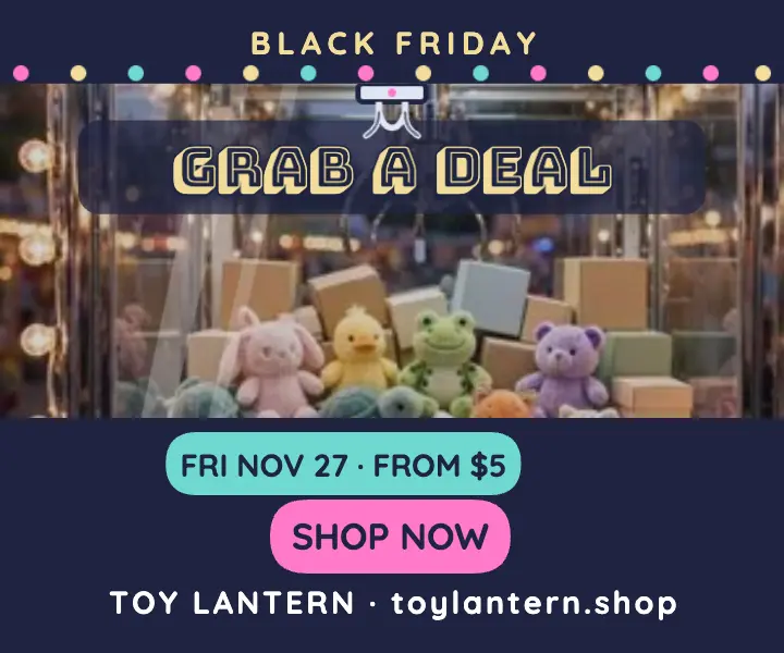 Toy Lantern Black Friday claw ad: black friday toy ad template