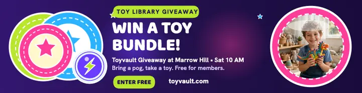 Toyvault toy giveaway pog billboard: toy giveaway billboard template
