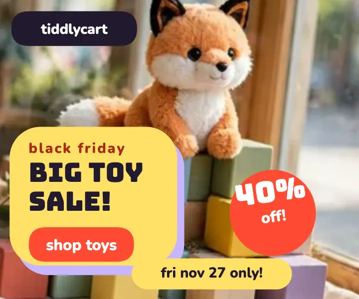 Tiddlycart Black Friday toy sale ad template