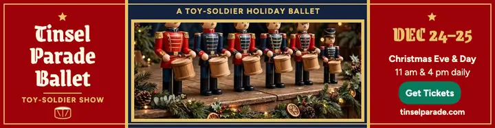 Tinsel Parade toy soldier billboard template