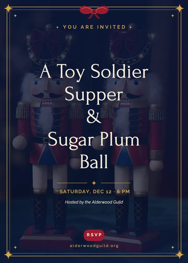 Toy Soldier Supper and Sugar Plum Ball invitation template