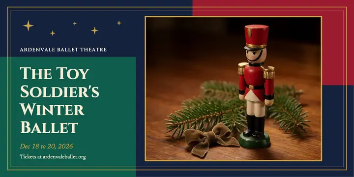 Toy Soldier winter ballet tickets template