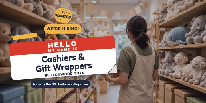 Buttonwood Toys holiday helper hiring post template