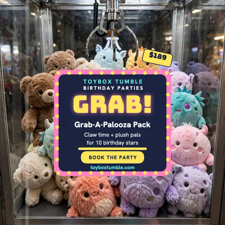 Toybox Tumble claw party square post template