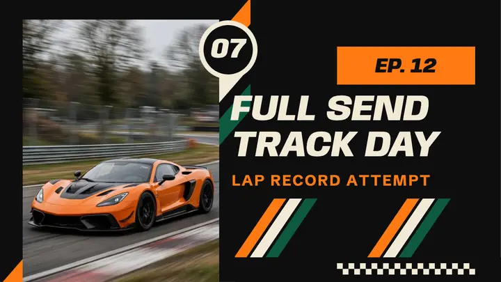 Track day vlog racing livery thumbnail template