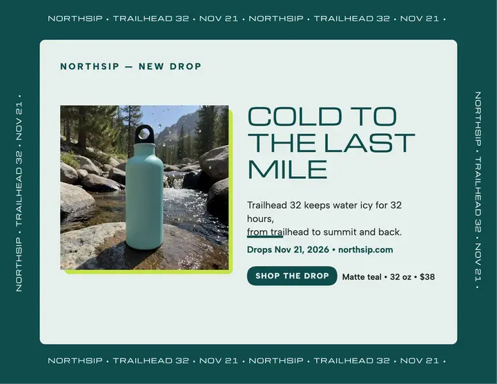 Northsip Trailhead bottle drop flyer template
