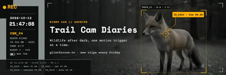 Trail Cam Diaries wildlife channel X header template