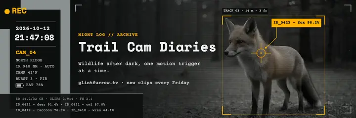 Trail Cam Diaries wildlife channel X header template