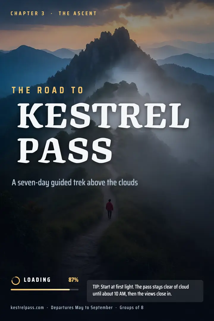 Kestrel Pass loading screen poster template