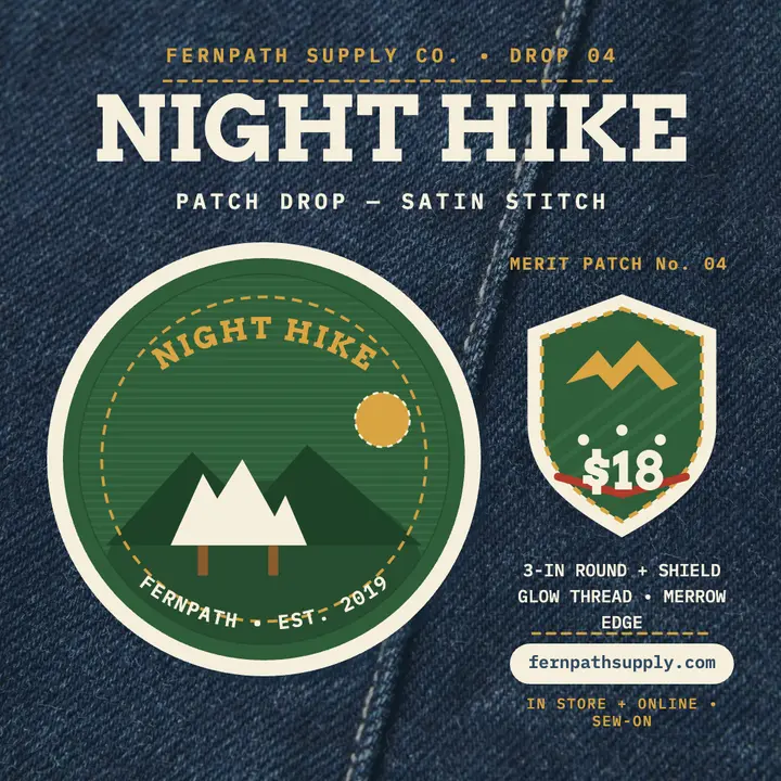 Night Hike merit patch drop, Fernpath template