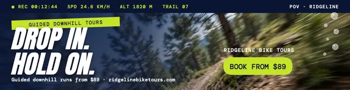 Ridgeline downhill POV tour billboard template