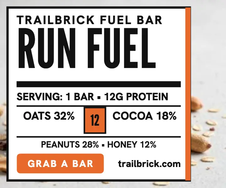 Trailbrick Fuel Bar facts rectangle ad template