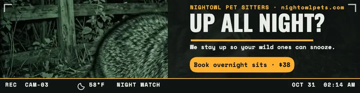 Nightowl pet sitter trail-cam billboard template