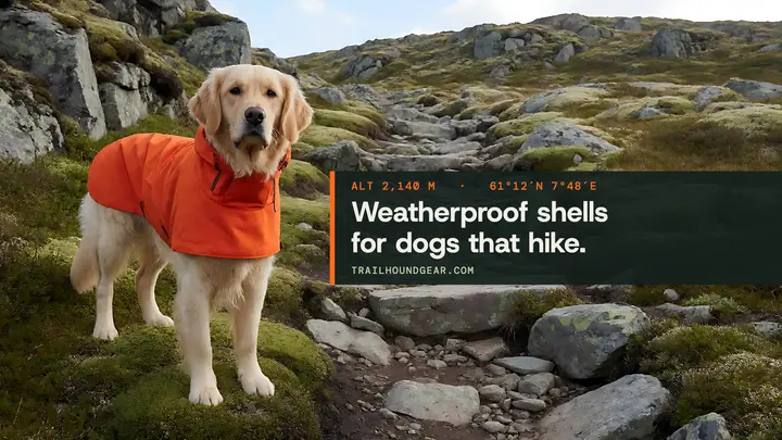 Trailhound dog hiking gear channel banner template